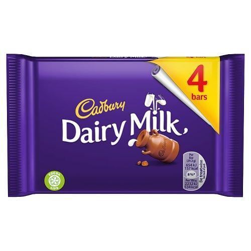 Cadbury Dairy Milk - Čokoládové tyčinky 4 ks UK