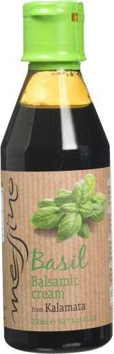 Grécky balzamikový krém s bazalkou, na šaláty, syry, pizzu, Messino 250 ml