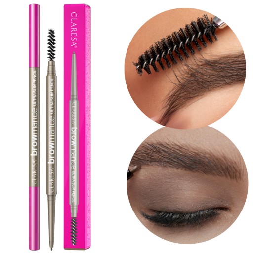 Claresa ultratenká ceruzka na obočie BROWMANCE 02 Medium Brown