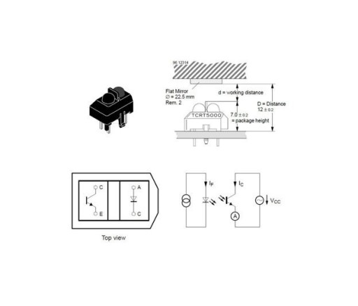 Modul IR reflexného senzora TCRT5000