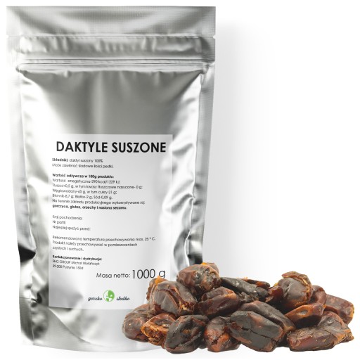 DATLE sušené, bez semien, najvyššej kvality, 1kg