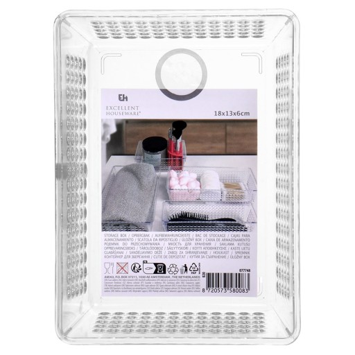 STORAGE košík organizér nádoba na kozmetiku do chladničky 18x13x6 cm