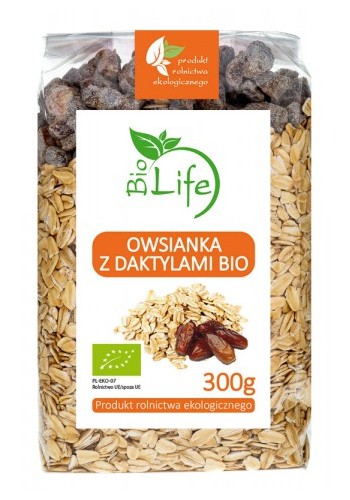 BioLife ovsená kaša s bio datľami 300 g