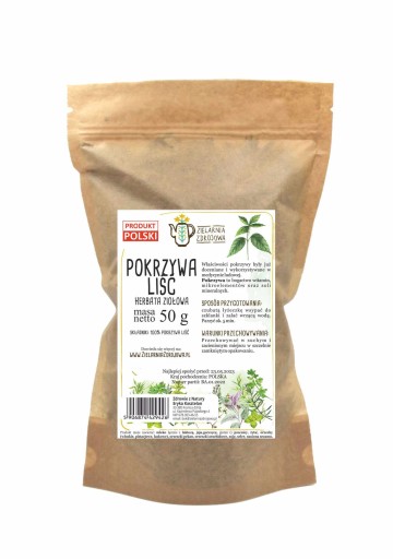 ŽIHĽAVA SUŠENÝ LIST PRÍRODNÝ ČERSTVÝ 50G