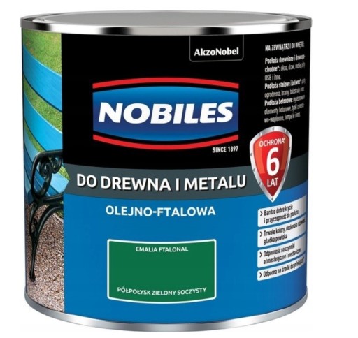 Farba NOBILES FTALONAL, zelená, polofialová 0,25L