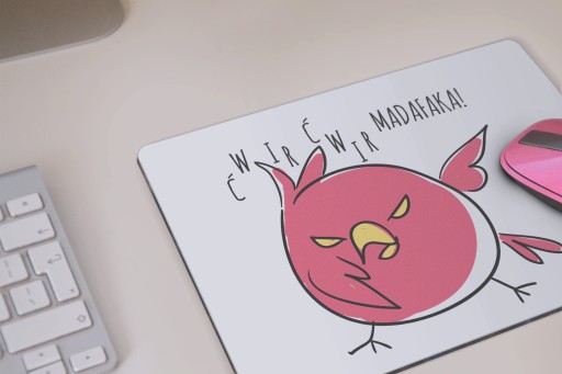 Vtipná vtáčia podložka pod myš s VTÁKMI