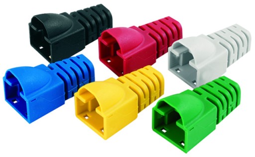 RJ45 6 6A FTP zástrčka so zeleným odľahčením ťahu Telegartner