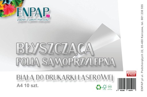 SAMOLEPIACA FÓLIA PRE A4 10 KUSOV LASEROVÁ TLAČIAREŇ
