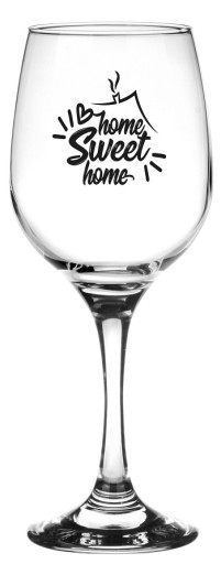 GLASS Wine Drink DRINK 250ml Home Sweet Home