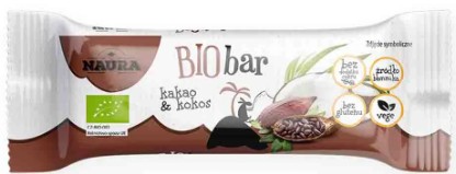 Bio Naura kakaová & kokosová tyčinka 35 g