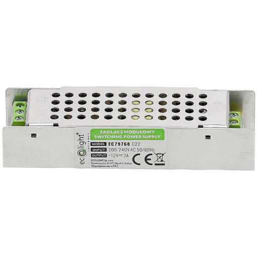 12V LED zdroj 36W 3A Super Slim IP20 PRE PÁS