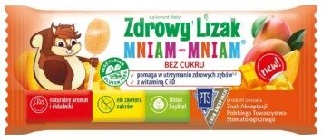 Zdravá lízanka Yum-Yum, príchuť mango, 1 kus