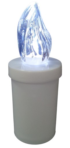 ELEKTRICKÁ BIELE LED SVIEČKOVÁ VLOŽKA S BATÉRIOU