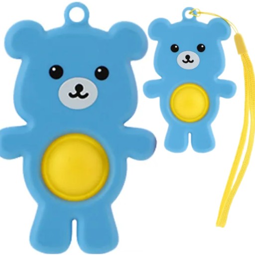 KEYRING SENSORY KEYRING ANTISTRESOVÝ POP IT MEDVEĎ MEDVEĎOVÝ PRÍvesok