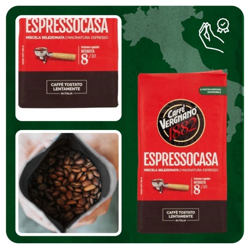 Vergnano Espresso Casa 250g mletá káva