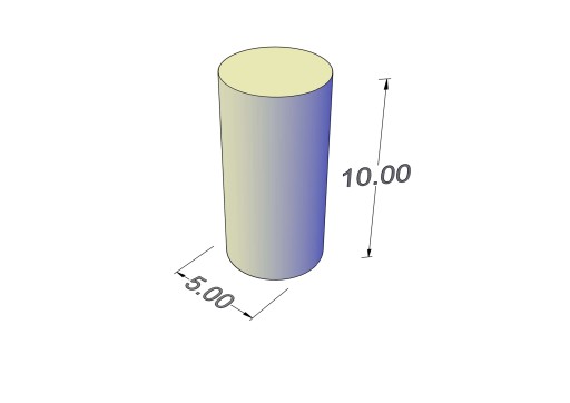 Cylindrický neodymový magnet MW 5x10 N38, sada 10 kusov
