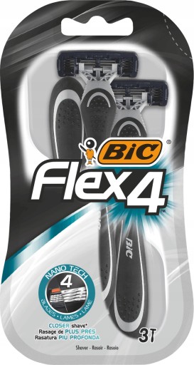 BIC FLEX4 3KS JEDNORÁZOVÉ CLIVERS