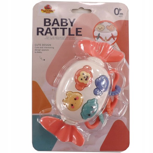 Hrkajúce hryzátko music box zvuky svetiel 66857R