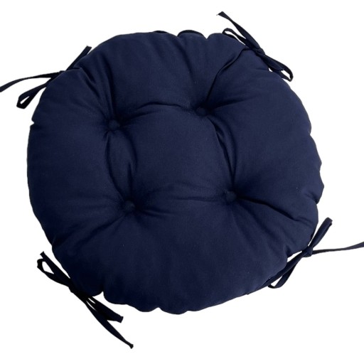 Podsedák na stoličku taburetka 35cm NAVY BLUE CIRCLE