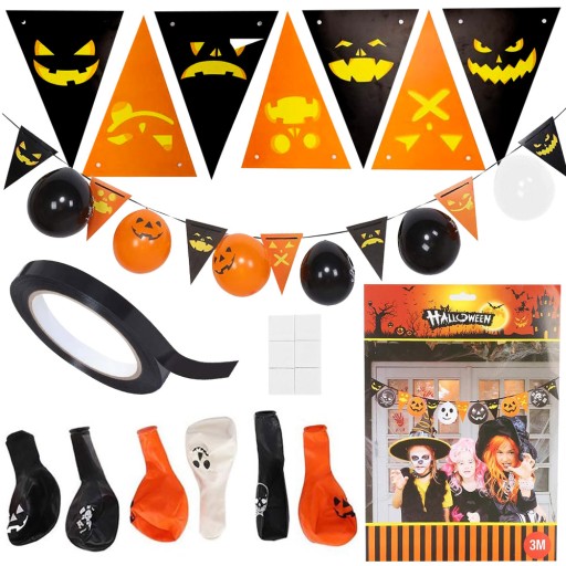 HALLOWEENSKÉ VENCICE S BALÓNMI ZAPAĽUJÚCE TEKVICOVÉ BALÓNY HALLOWEENSKÉ TEKVINY