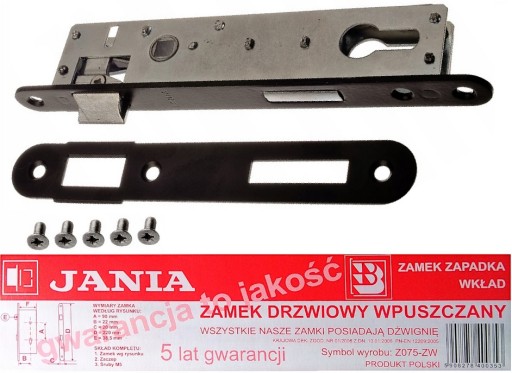 ZÁMEK ÚZKY ZAKLOPOVACÍ 90/22 S VLOŽKOU BRÁNY