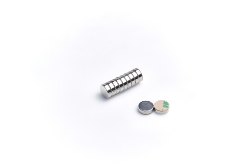 Cylindrický neodymový magnet MW 10x3 N38 s lepidlom 3M 1 kus
