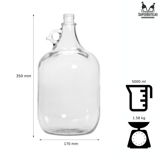 GĄSIOR 5l LADY BALÓNOVÁ FĽAŠA NA LIKÉR S viečkom