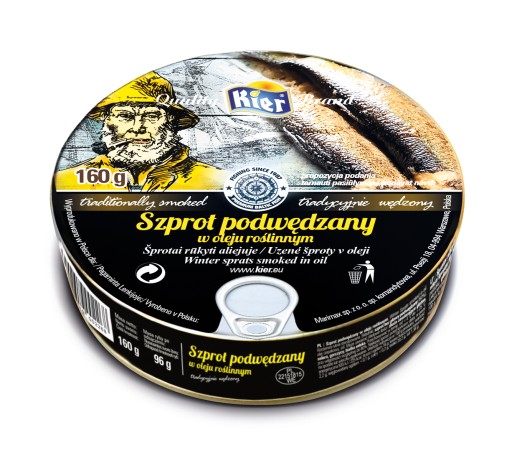 Údené šproty v rastlinnom oleji Kier 0,16 kg