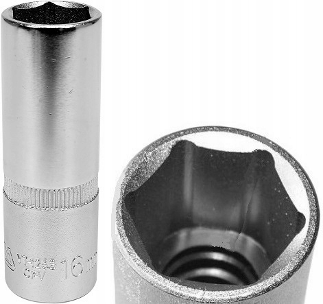 YATO - ZÁSUVKA NA SVIEČKU 1/2'' 6-SIGNÁLOVÝ KĽÚČ 16MM