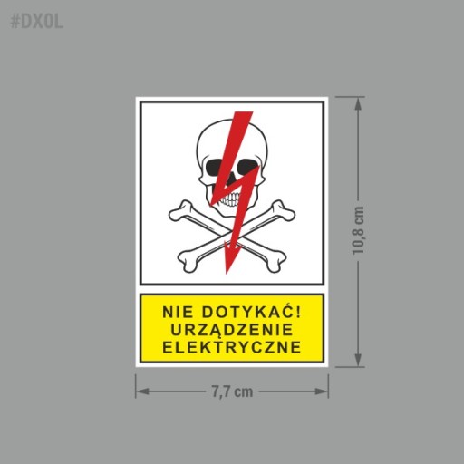 Nálepka na elektrické zariadenie 7,7x10,8