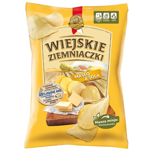 Zemiakové lupienky, maslo a soľ, 130 g