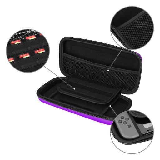 VYSTUDENÉ POUZDRO PRE NINTENDO SWITCH V1 V2 PURPLE