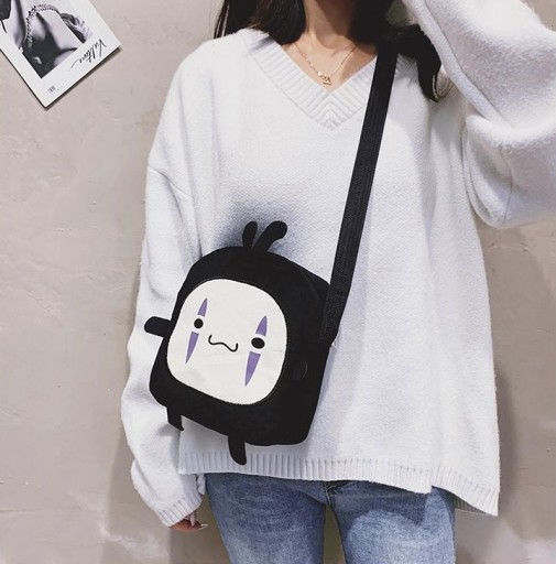 Anime Face Bag Messenger Bag Canvas Cosplay