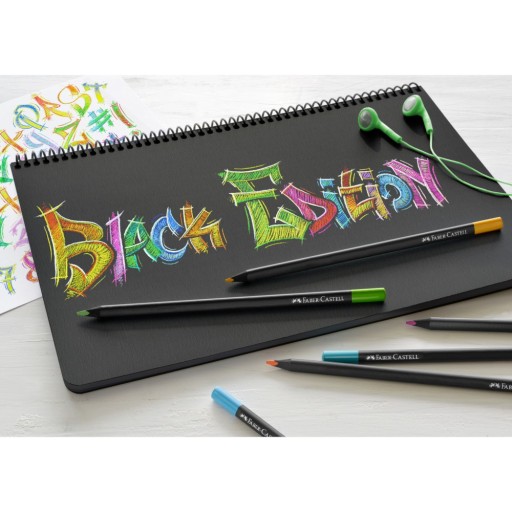 Čierna edícia trojhranné pastelky 12col. Faber-Castell
