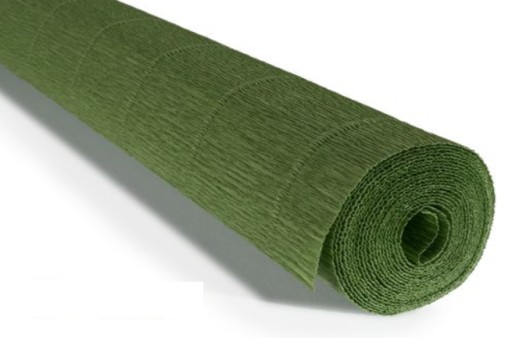 Krepový papier Taliansky krep 180 g krepovaný hodvábny papier č. 565 fľaša svetlozelená