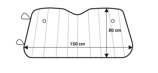 Kryt na okno 150x80cm, ochrana proti slnku, proti mrazu AMIO-01533