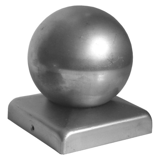 Oceľová strecha pre profil 50x50 mm s ozdobnou guľou