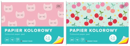 Vystrihovací blok Farebný papier A4/10k na umelecké dielo 115g Interprint