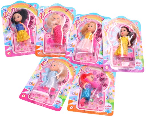 ČESIACA BÁBIKA 14cm MINI BÁBIKA S RÔZNYM OBLEČENÍM