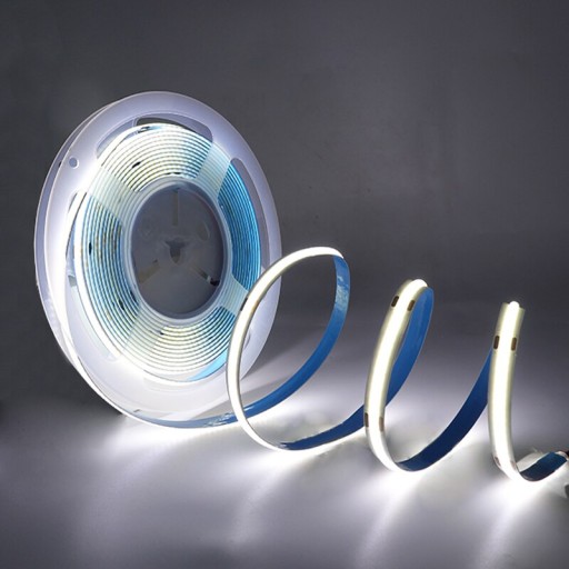 Neónový COB LED pásik 12V studená farba 1m homogénne silné svetlo 12W/M