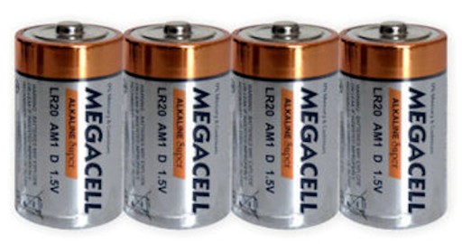 Megacell D alkalická batéria (R20) 4 ks.