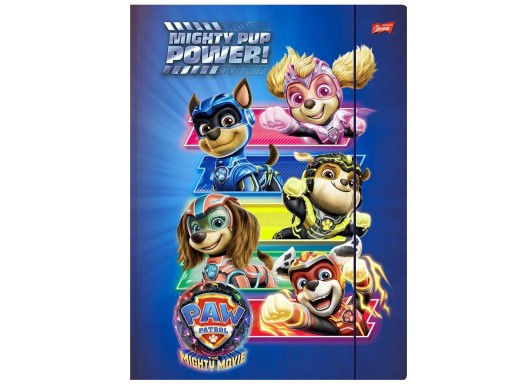 A4 vymazaný leporelo Tlapková patrola škola MIGHTY MOVIE UNIPAP