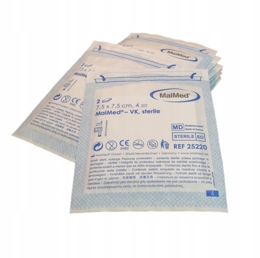 NETKANÉ KOMPRESY STERILNÉ MERAČE 7,5cmx7,5cm