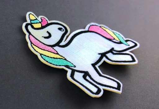 UNICORN nažehľovací TERMO jednorožec REFLEXNÝ