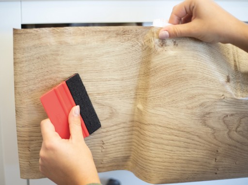 PVC dýha podobná drevu samolepiaca fólia na nábytok DUB RIBBEC 45x50 DIY
