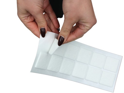 Plstené podložky pod nábytok, 12 ks, BIELY, ODOLNÉ