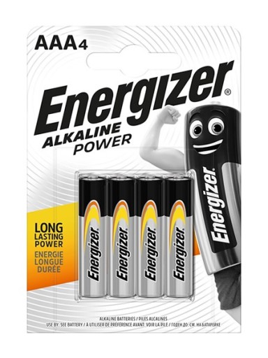 4x ALKALICKÉ BATÉRIE ENERGIZER NAPÁJANIE ALKALICKÉ BATÉRIE AAA LR03