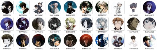 Manga Anime Psycho-Pass Pins MNOHÉ DIZAJNY