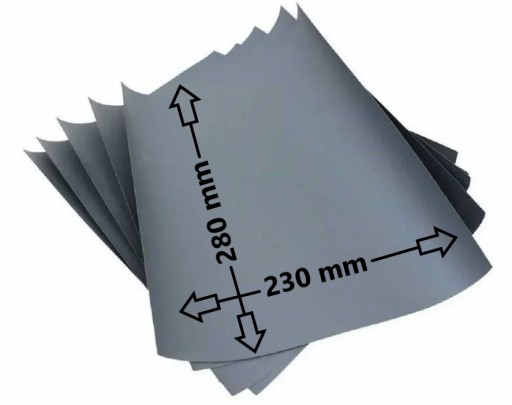 5ks brúsny papier na vodnej báze Wet Sheet P1000