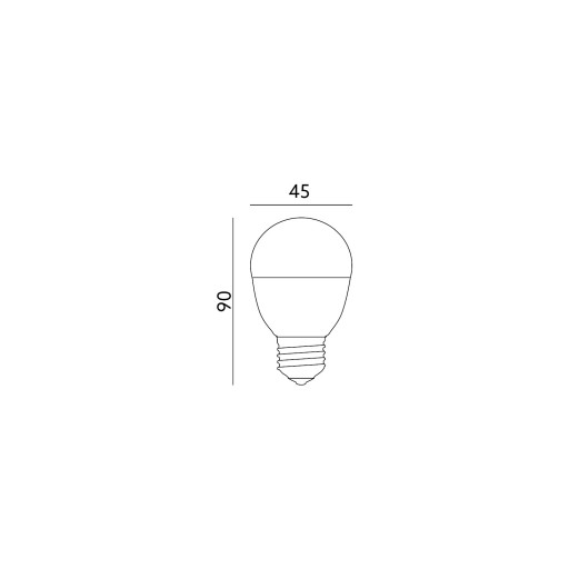 LED GUĽOVÁ ŽIAROVKA E27 9W TEPLÁ BIELA KOMBIN